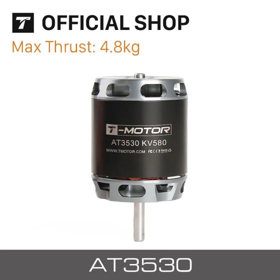 T-MOTOR AT3530 Long Shaft KV580 Brushless Electric Mini Generator Motor for RC Fixed Wing Aircraft
